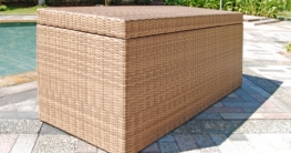 Auflagenbox aus Polyrattan