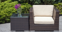Beistelltisch aus Polyrattan