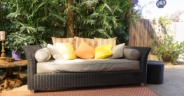 Rattan Gartensofa